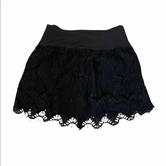 Joe Fresh Black Lace Mini Skirt - Picture 1 of 8
